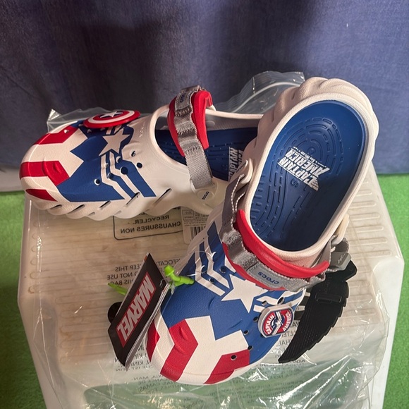 #080 NWT Captain American 🇺🇸 Echo Clog Size US M8/W11EUR42-43 UK M8/W9 - Picture 5 of 10